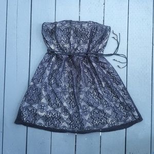 SOLD Strapless Lace Maurice's Dress